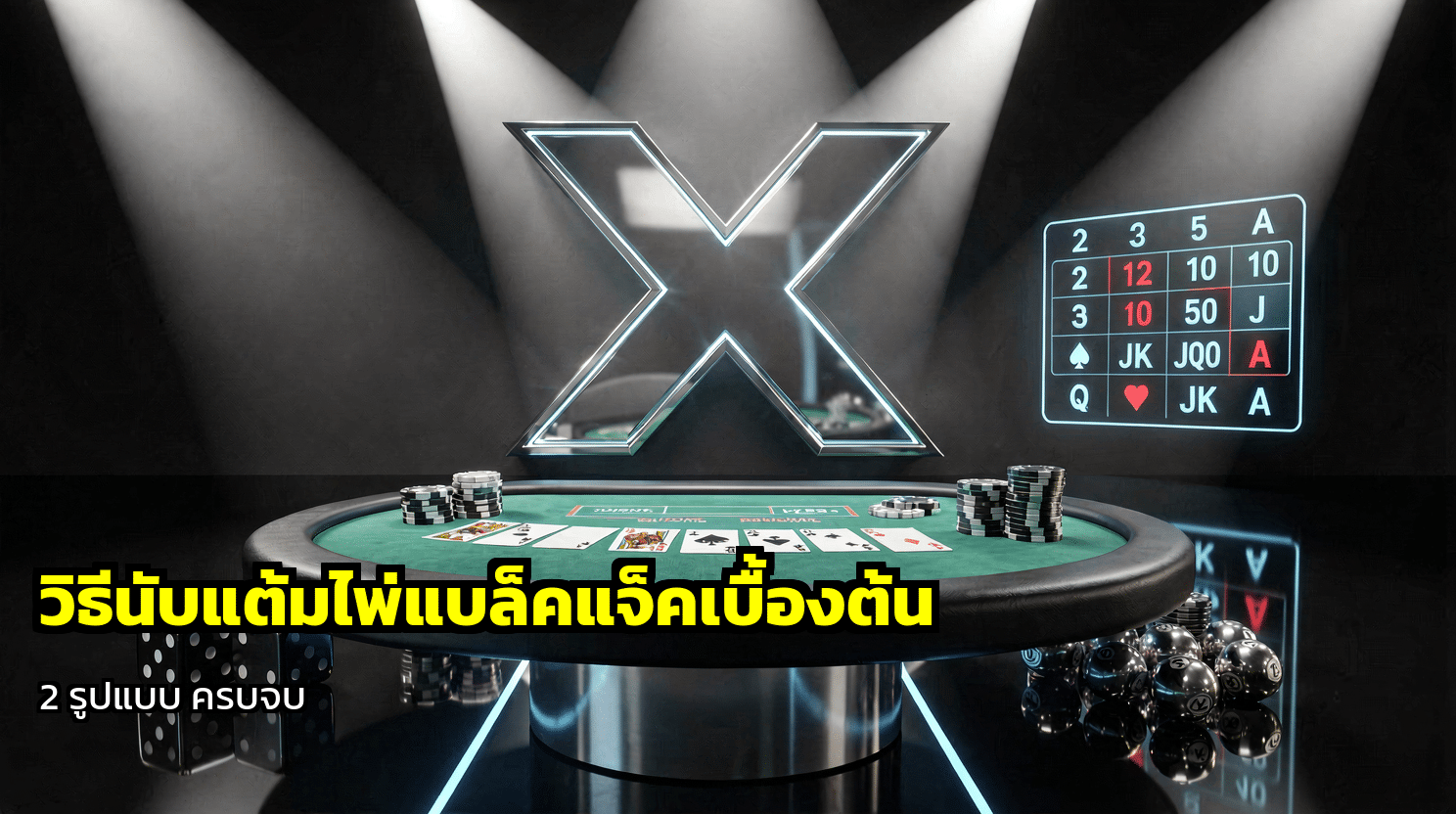 วิธีนับแต้มไพ่แบล็คแจ็คเบื้องต้น